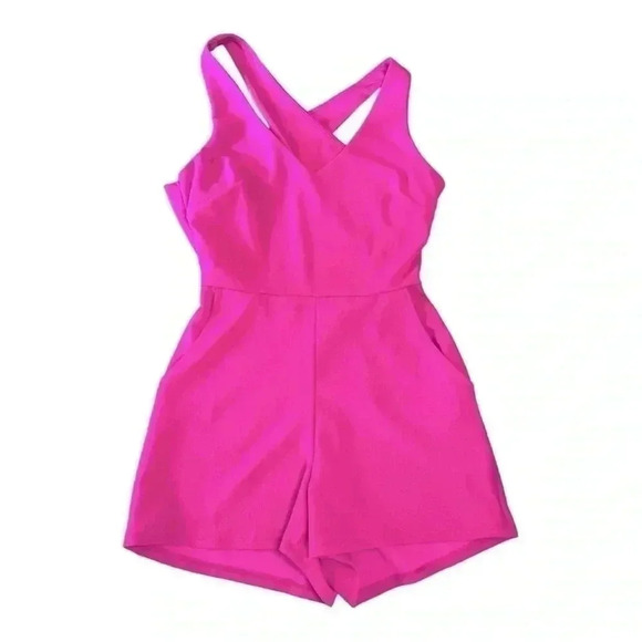 Celebrity Sky pink shorts romper size small. - Picture 3 of 10